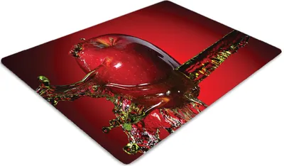 Produktbild von Stuhlunterlage Bürostuhlunterlage 120 cm x 90 cm Bodenmatte Bürostuhlunterlage - Roter Apfel