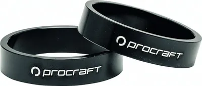 Image de Entretoise Procraft Ahead en aluminium 1,5 pouce 10 mm 1,5 pouce, noire - réglage précis de la hauteur du guidon...