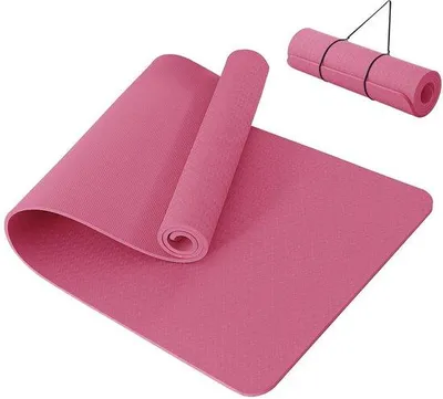 Produktbild von Yogamat Extra Dick 10 mm – Rutschfeste Fitnessmatte – Yogamatte – Aus TPE-Material – Sicher und komfortabel – 183x61 cm – Trainingsmatte