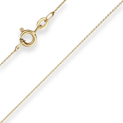 Produktbild von 0,8mm Ankerkette flach Goldkette Collier Halskette aus 333 Gold Gelbgold 45cm