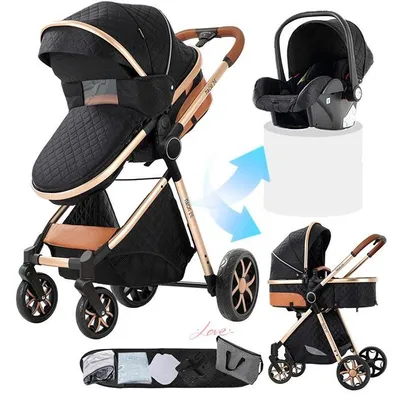 Immagine prodotto di MAGIC ZC Passeggino trio 3 in 1 con seggiolino auto e navicella nero