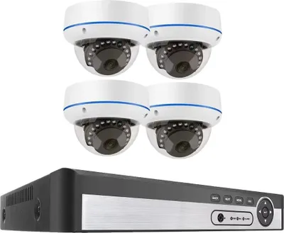 Produktbild von Überwachungskamerasystem, 5MP Auflösung, Nachtsicht, 8CH 4Stück 5MP Kamera-b, 1T-a