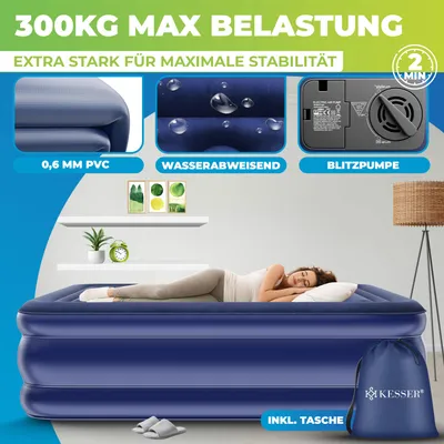 Produktbild von KESSER® Aufblasbare Matratze Luftbett mit integrierter elektrischer Pumpe, inkl. Aufbewahrungstasche