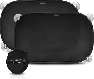 Produktbild von CARAMAZ Auto-Sonnenschutz 51x31 cm mit Saugnäpfen & UV-Schutz 2er-Set