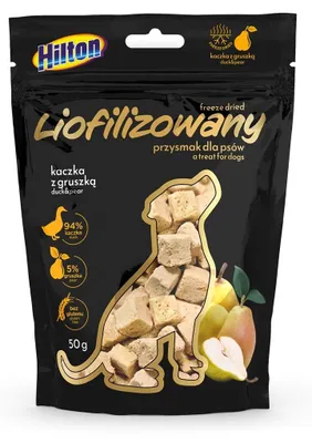 Immagine prodotto di Hilton prelibatezza liofilizzata con anatra e pera per cane 50g