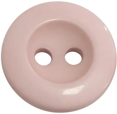 Image de Boutons ronds à coudre, 15 x 3 mm, en plastique rose, lot de 10