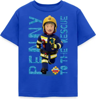 Produktbild von Spreadshirt Feuerwehrmann Sam™ Penny To The Rescue Kinder T-Shirt, 122/128 (7-8 Jahre), Royalblau