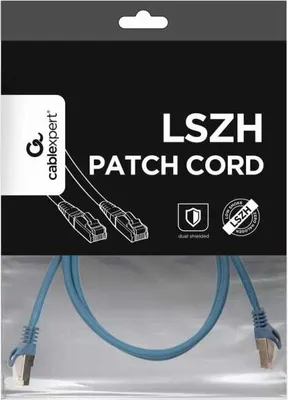 Produktbild von Gembird PP6A-LSZHCU-B-1M, 1 m, Cat6a, S/FTP (S-STP), RJ-45, RJ-45, Blau