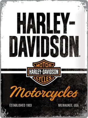 Produktbild von Nostalgic-Art - Blechschild 30 x 40 cm - Harley-Davidson - Motorcycles