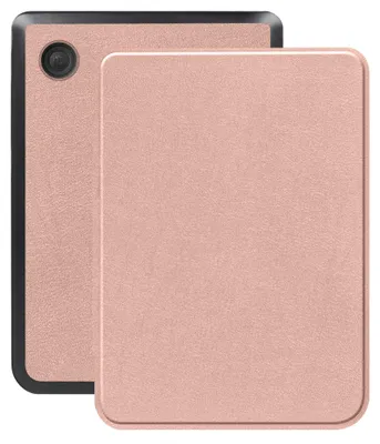 Productafbeelding van imoshion Slim Hard Case Bookcase voor de Kobo Clara Colour / BW - Rosé Goud