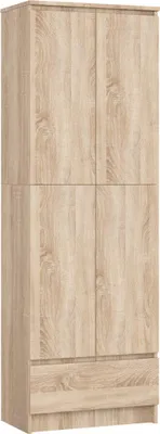 Produktbild von Akord Geschlossener Bücherschrank Eiche Sonoma 60X35X180 Cm
