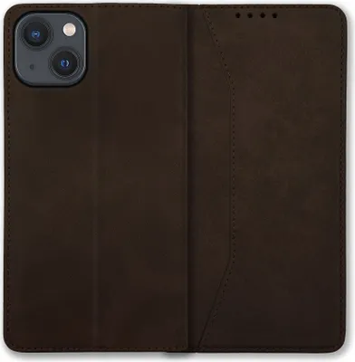 Produktbild von Bookstyle 'Premium' Schutzhülle Klapphülle Schutztasche Etui Cover für Apple iPhone 13 - Coffee