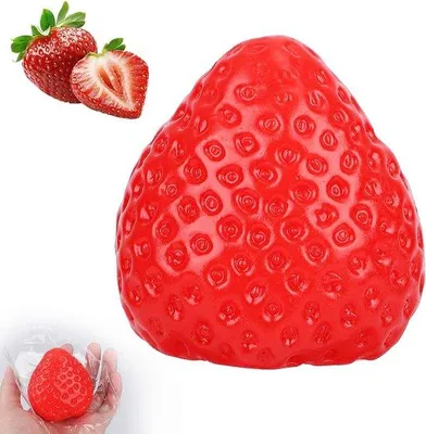 Produktbild von Squishy Spielzeug 65x62cm Groß Weich Schattig Knetspielzeug Leichtes Büro Accessoire und Geschenk für Erwachsene und Kinder (Rot)