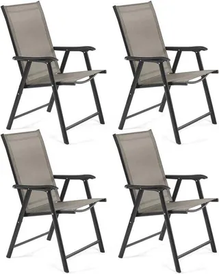 Produktbild von Famanu Klappstuhl Set 4 Stück - hohe Rückenlehne, bis 150 kg