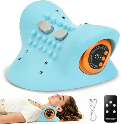 Zdjęcie produktu dla Masażer do szyi i ramion z funkcją podgrzewania, elektryczny stymulator, masażer Shiatsu do szyi i ramion, idealny jako prezent dla kobiet i mężczyzn