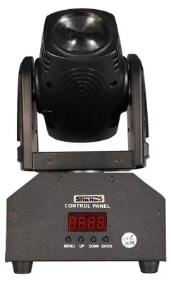 Obrázek produktu pro Mini LED pohyblivé reflektory – osvětlení pro jeviště, sada 2 kusů – 10 W, DMX512 – efekt stroboskopu – 100–240V AC – zástrčka EU