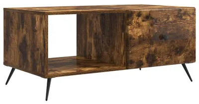 Image de vidaXL Table basse Chêne fumé 90 x 50 x 40 cm Bois composite