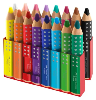 Obrázok produktu pre Faber-Castell 110645, Čierna, Modrá, Hnedá, Zelená, svetlo modrá, Svetlozelená, Svetloružová, Oranžová,..., 16 kusov