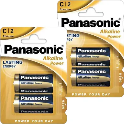Image de Panasonic piles alcalines Power C LR14 4 pièces longue durée performantes