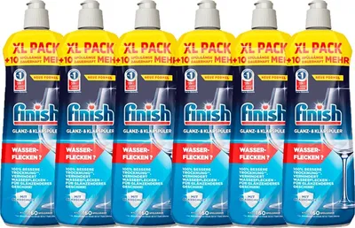 Produktbild von Finish Klarspüler Normales Geschirrspülmittel – 6 x 160 Waschgänge – 6 x 800 ml – Vorteilspackung