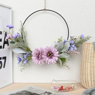 Produktbild von Türkranz - Künstliche Blumen - Wand- und Türdekoration - Ø 40 cm