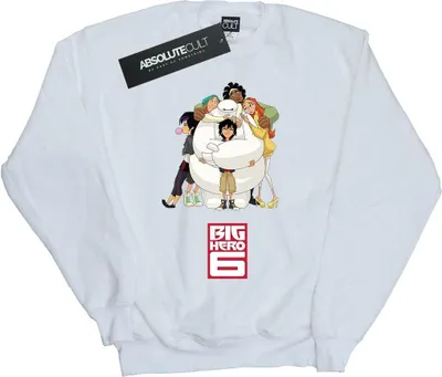 Produktbild von Big Hero 6 - "Baymax Hug" Sweatshirt für Damen BI1898 (M) (Weiß)