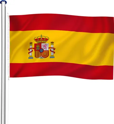 Image de Mât de drapeau en aluminium à hauteur réglable - Espagne