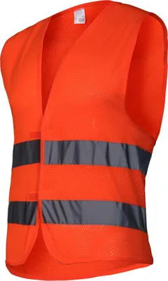 Image de Gilet en maille avec bretelles orange réfléchissantes, « M », Lahti