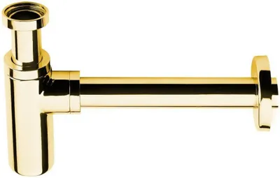 Image de Sapho Siphons - Siphon de lavabo 1 1/4, bonde 32 mm, rond, or SI517