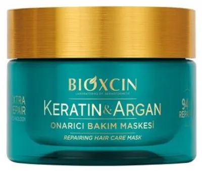 Zdjęcie produktu dla Maska Regenerująca Do Włosów Suchych I Zniszczonych Bioxcin Keratin Argan 225 Ml