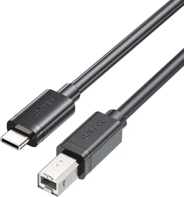 Obrázok produktu pre UNITEK USB-C to USB-B 1M, 1 m, USB C, USB B, USB 2.0, 0,48 Gbit/s, Čierna