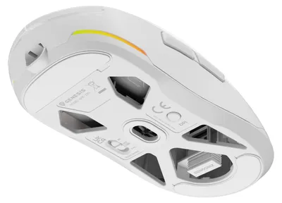 Zdjęcie produktu dla GENESIS NMG-2194, Oburęczny, Optyczny, Bluetooth + USB Type-C, 26000 DPI, Biały