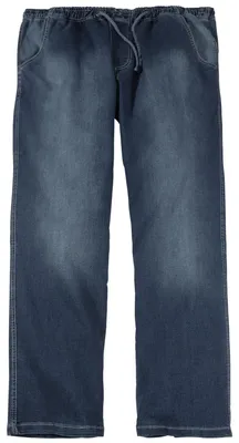 Produktbild von Abraxas Schlupf-Stretchjeans dunkelblau Übergröße