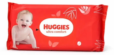 Zdjęcie produktu dla Huggies Chusteczki Nawilżane Baby Wipes Ultra Comfort 56 szt.