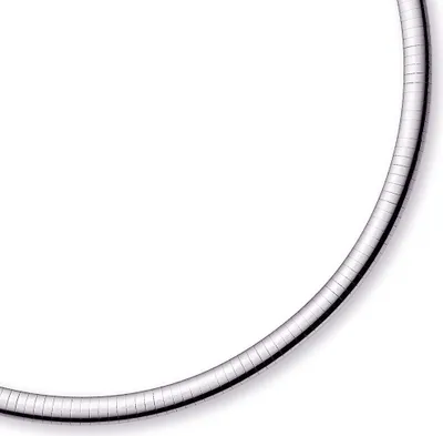 Produktbild von 6mm Halsreif Omegareif Omegakette 750 Gold Weißgold Goldkette 50cm Damen