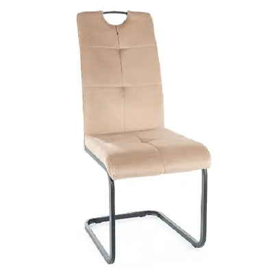 Immagine prodotto di Sedia da pranzo imbottita KASJA - nero / beige