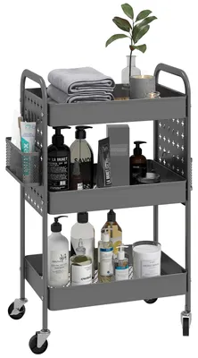 Immagine prodotto di Homcom HOMCOM Carrello da cucina a 3 ripiani 850-290V00