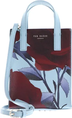 Produktbild von Ted Baker Handtasche Umhängetasche Everrly Mini Rose Print Icon Bag Mid Blue mehrfarbig