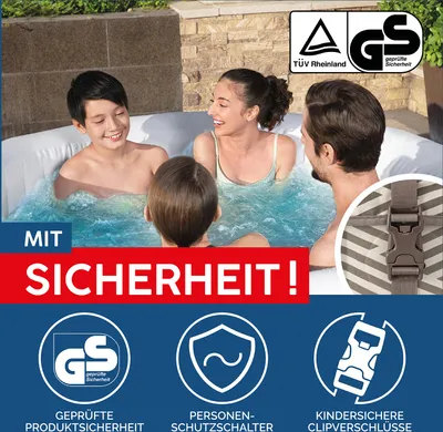Produktbild von Bestway® LAY-Z-SPA® WLAN-Whirlpool Madrid AirJet™ Ø 180 x 66 cm, rund
