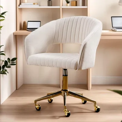 Produktbild von Verstellbarer Chenille Bürostuhl für Homeoffice