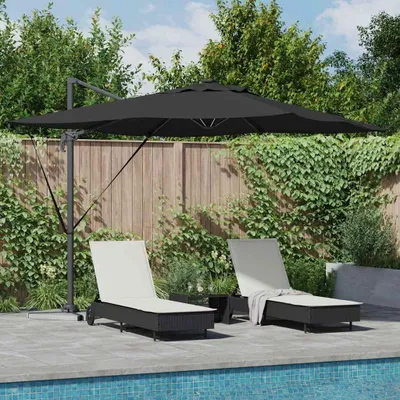 Obrázek produktu pro Slunečník černý 286 x 285 x 270 cm hliník - slunečníky DE3502059 1ks