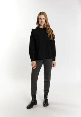 Image de Chemise à manches longues pour femmes SAPORTA - noire, taille XS
