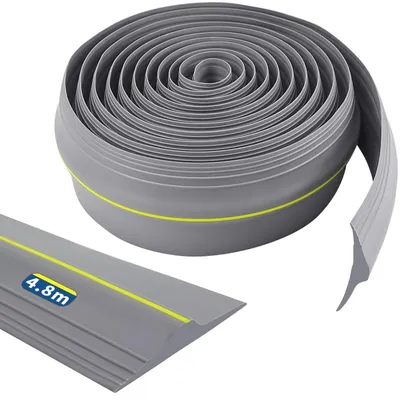 Immagine prodotto di Solidchoice - Guarnizione in gomma universale per porte da garage (4,8 metri, grigio)