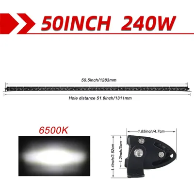 Immagine prodotto di Striscia luminosa a LED, lunghezza 50 pollici, luminosità 240 W, 6 D 50 pollici 240 W