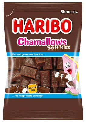 Obrázek produktu pro Haribo Chamallows Soft Kiss Sladká pěna s příchutí čokolády 200g