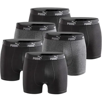 Produktbild von PUMA Boxershort 6er Pack Herren Basic Black Limited Edition - Jet Black- Gr. XL