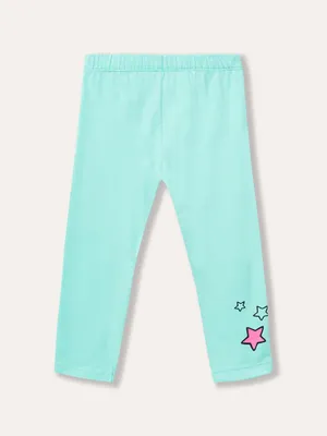 Produktbild von Mädchen-Leggings Stars - Türkis - 98