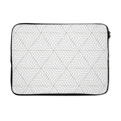 Produktbild von MuchoWow® Laptop Hülle 13 Zoll Abstrakt - Muster - Entwurf - Dreieck Laptoptasche - Laptophülle - Sleeve - Rundumschutz