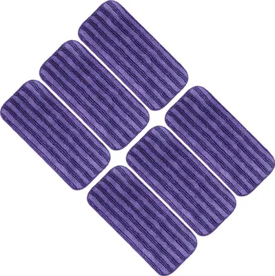 Produktbild von Wiederverwendbare Swiffer WetJet-Pads, 6er-Pack, wiederverwendbare Wischpads, Mikrofaser-Wischpads zum Reinigen und Schrubben trockener oder nasser Böden – Lila