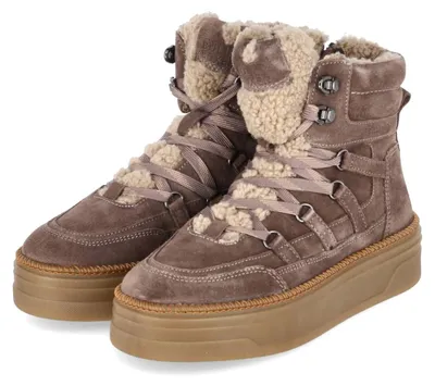 Productafbeelding van Bullboxer damenschoenen, wintermodel, taupekleur, leer, maat 38